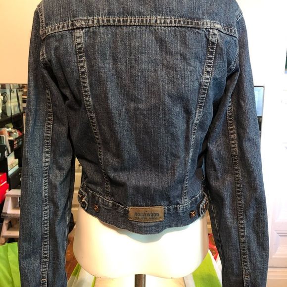 Hollywood short jean jacket size small - Picture 11 of 16